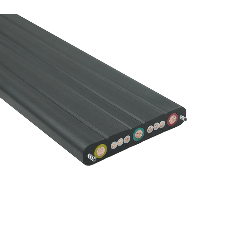 Plochý pohyblivý žeriav so zloženým plášťom s oceľovým drôtom