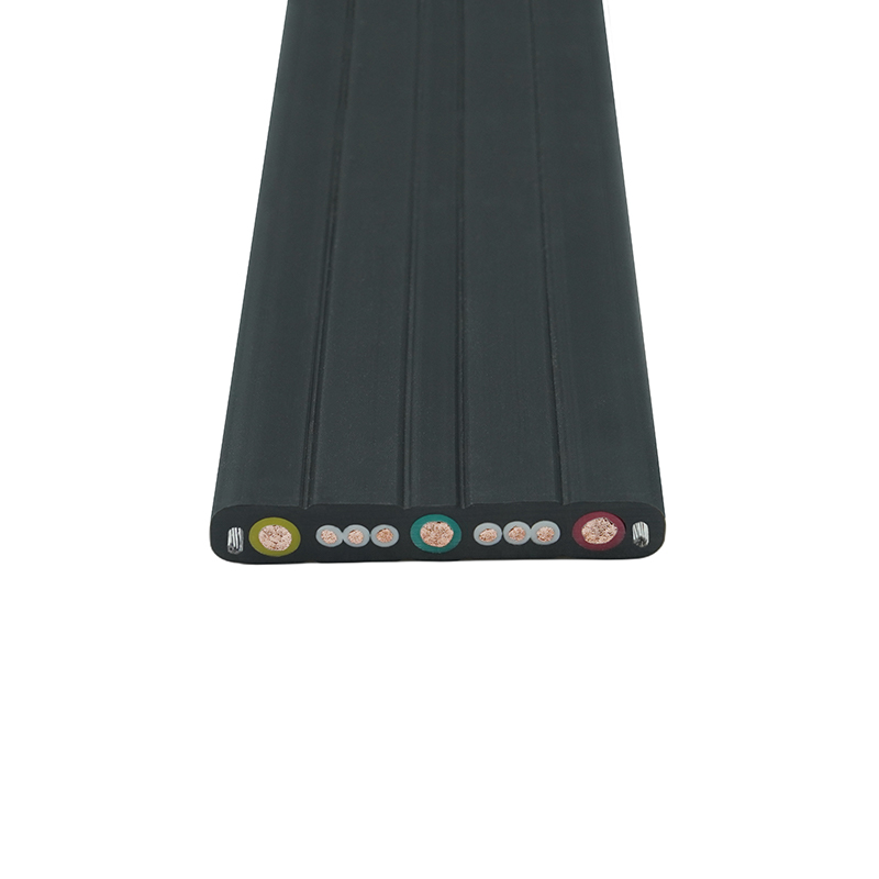 Plochý pohyblivý žeriav so zloženým plášťom s oceľovým drôtom