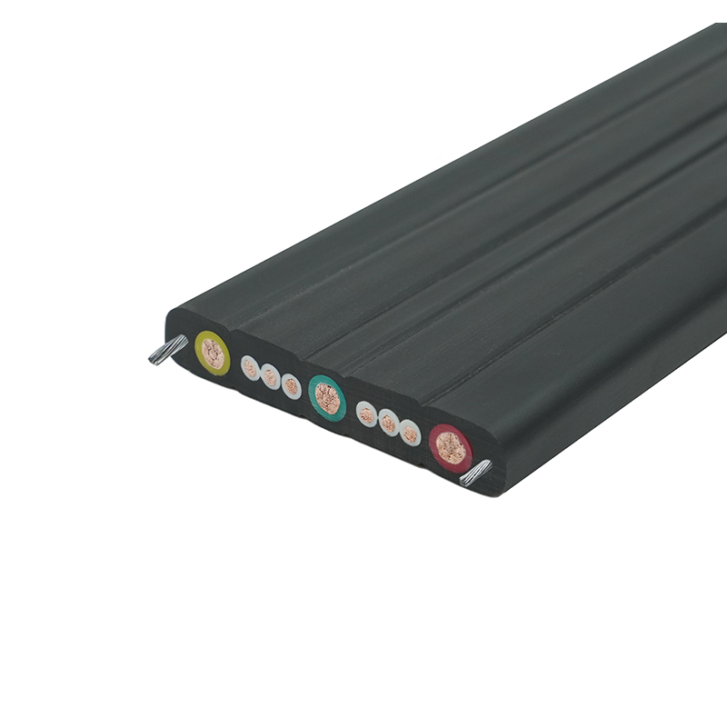 Plochý pohyblivý žeriav so zloženým plášťom s oceľovým drôtom