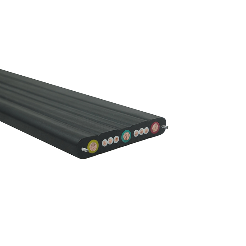 Plochý pohyblivý žeriav so zloženým plášťom s oceľovým drôtom