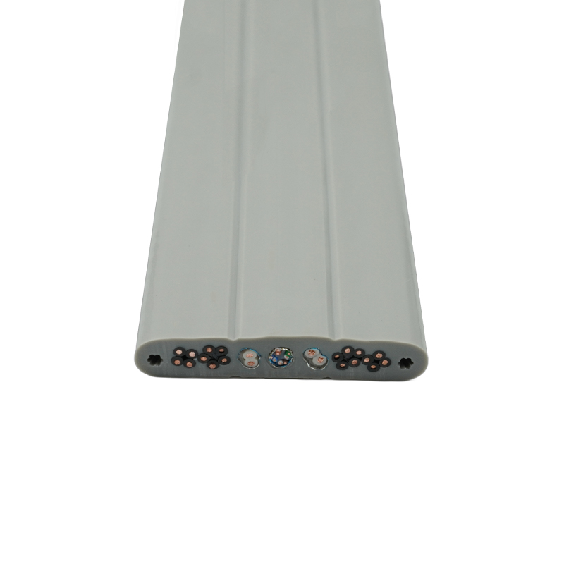 Plochý kábel výťahu s medeným jadrom a PVC izoláciou z PVC s oceľovým drôtom