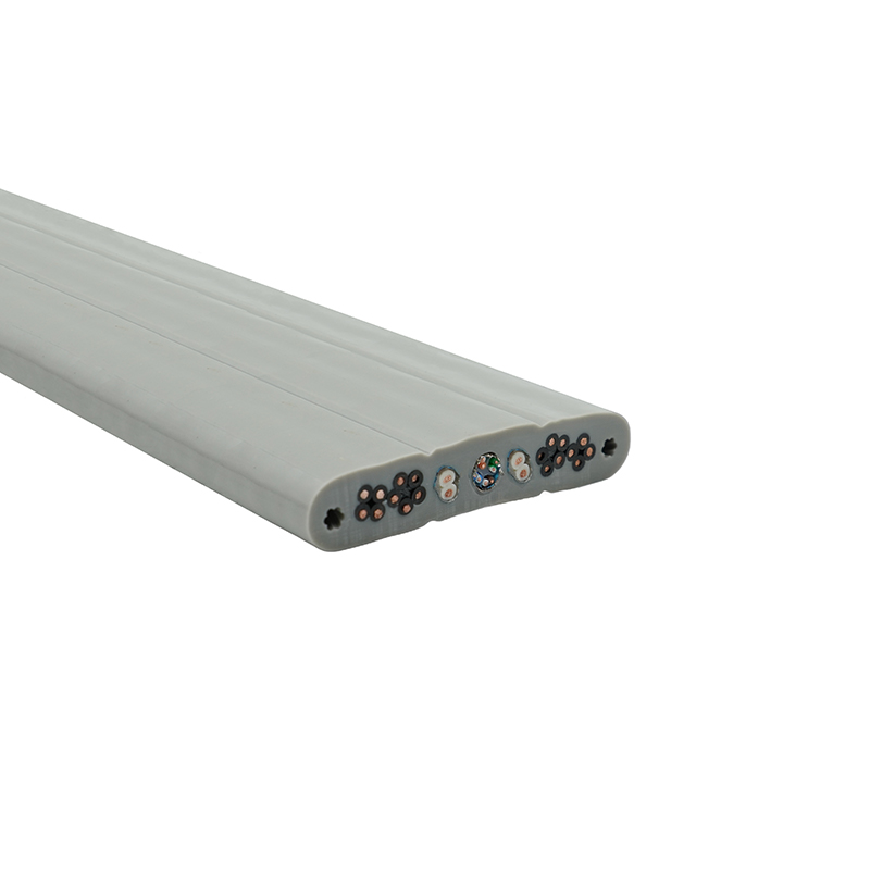 Plochý kábel výťahu s medeným jadrom a PVC izoláciou z PVC s oceľovým drôtom