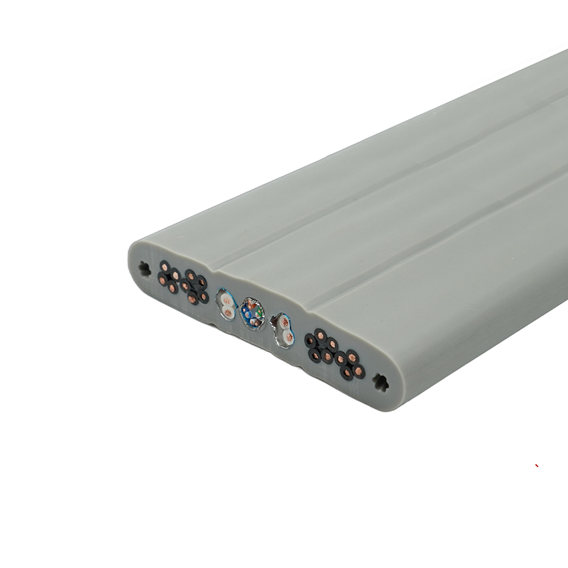 Plochý kábel výťahu s medeným jadrom a PVC izoláciou z PVC s oceľovým drôtom