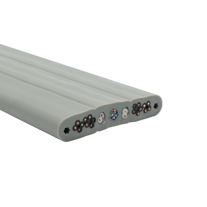 Plochý kábel výťahu s medeným jadrom a PVC izoláciou z PVC s oceľovým drôtom