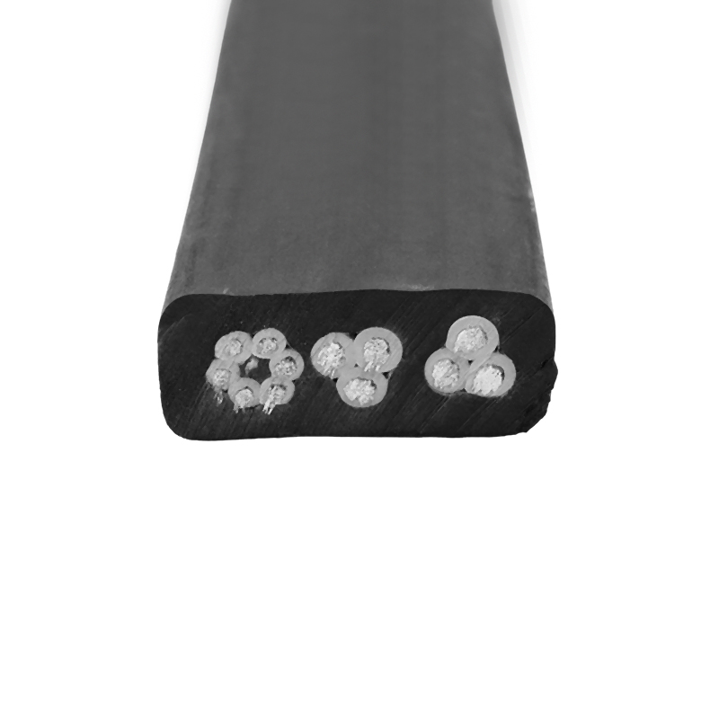 Stredne plochý všeobecný gumený kábel